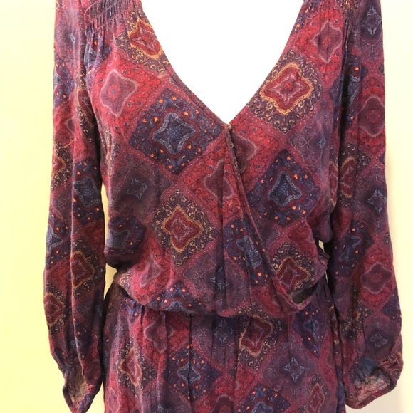 Boho wrap front American Eagle romper - Picture 2 of 8